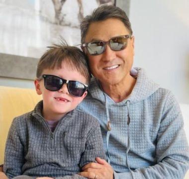 Gil Kim and grandson