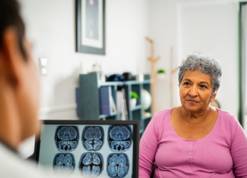 Neurólogo y paciente