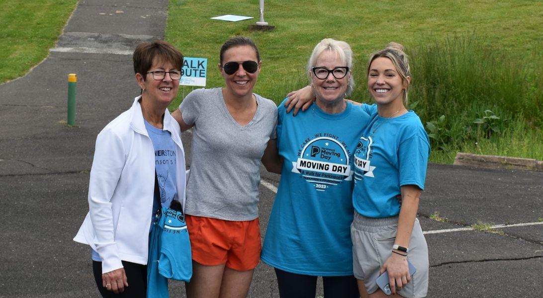 Group of four women at Moving Day Walk