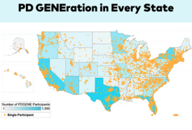 PD GENEration map of U.S.