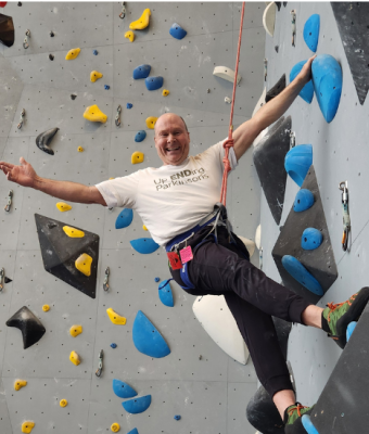 John Rosiak rock climbing