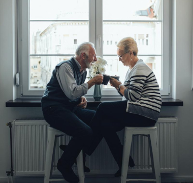 A couple sitting together