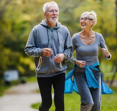 Couple on a jog