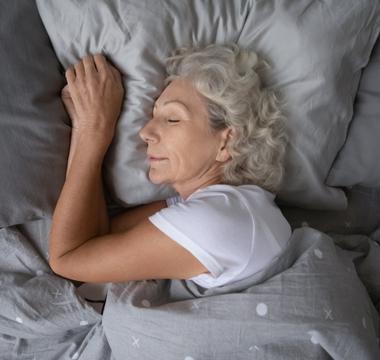 Woman sleeping in bed