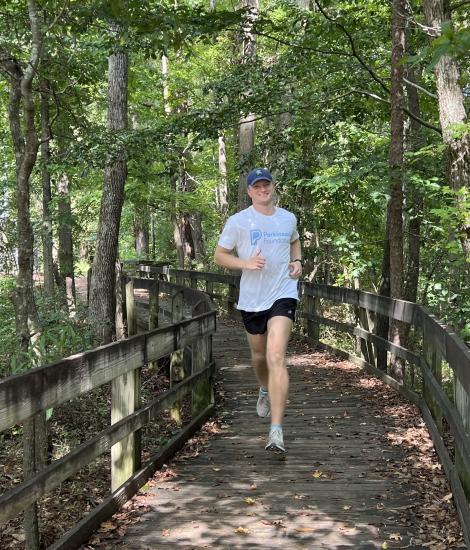 Christian Spence on a run