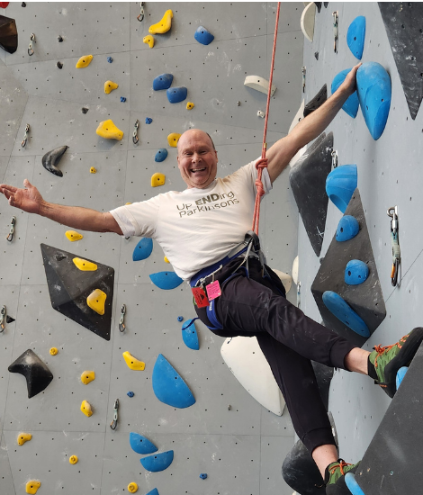 John Rosiak rock climbing