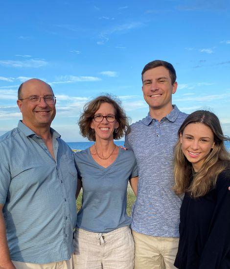 Kathleen Gleiter with her husband, son and daughter