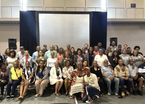 Large group of people posing for a picture.