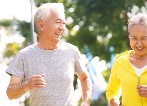 jogging couple