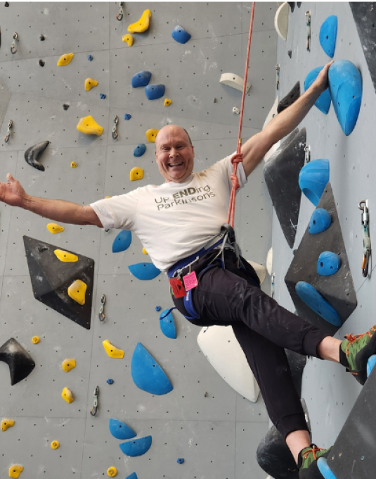 John Rosiak rock climbing
