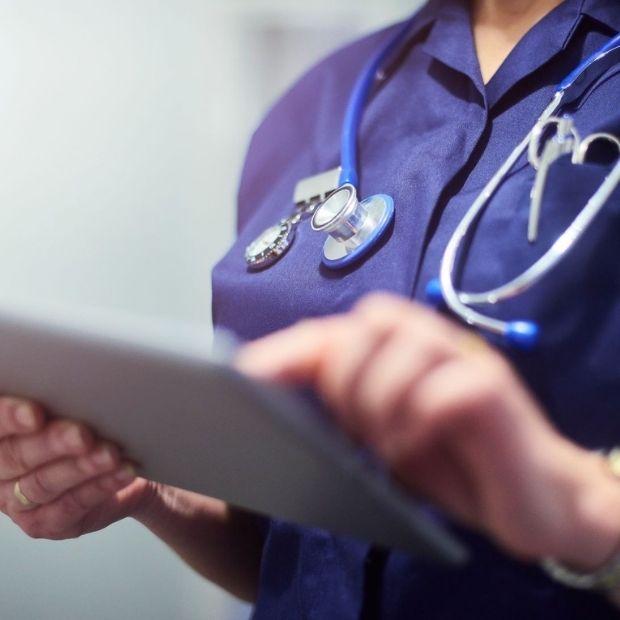 Nurse holding clipboard