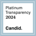 GuideStar Candid Platinum Transparency seal 2024