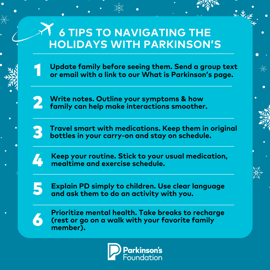 6 tips to navigating the holidays with PD