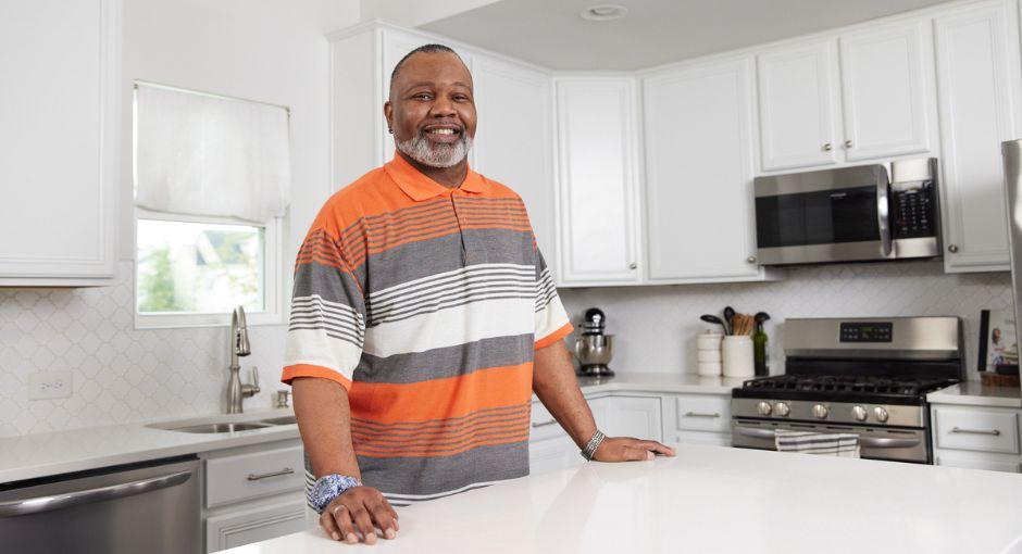 Man standing in the kitchen