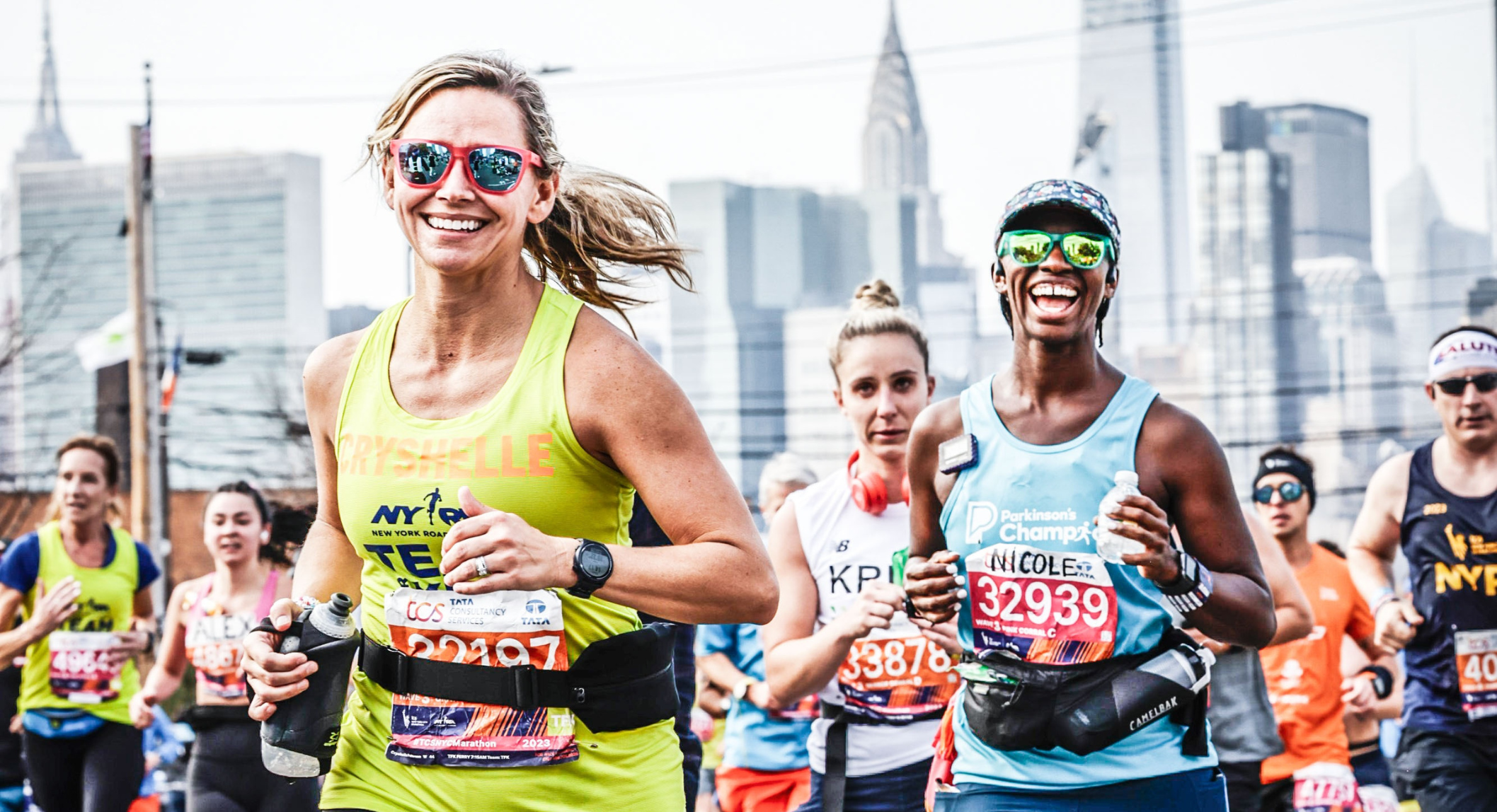 Participants running in New York City Marathon