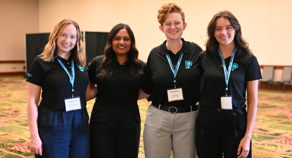 Group of four PF staff posing for a picture