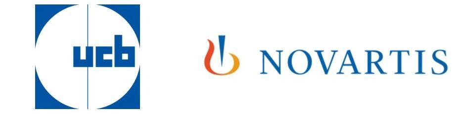 UCB and Novartis logos