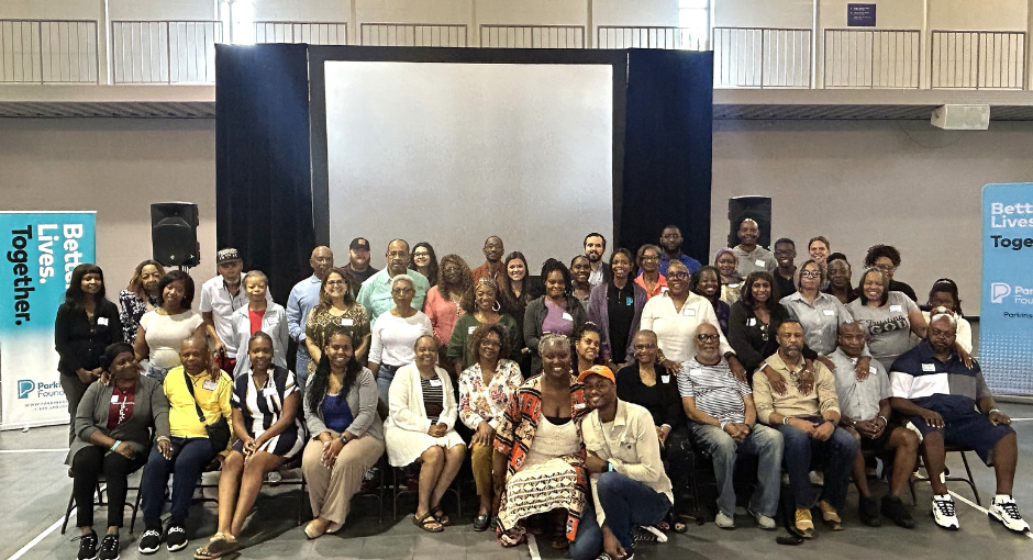 Large group of people posing for a picture.