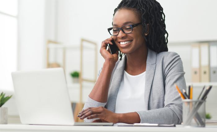 Woman on the phone