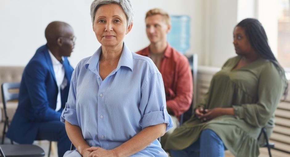 People participating in a support group