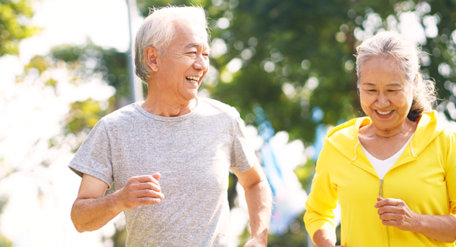 jogging couple